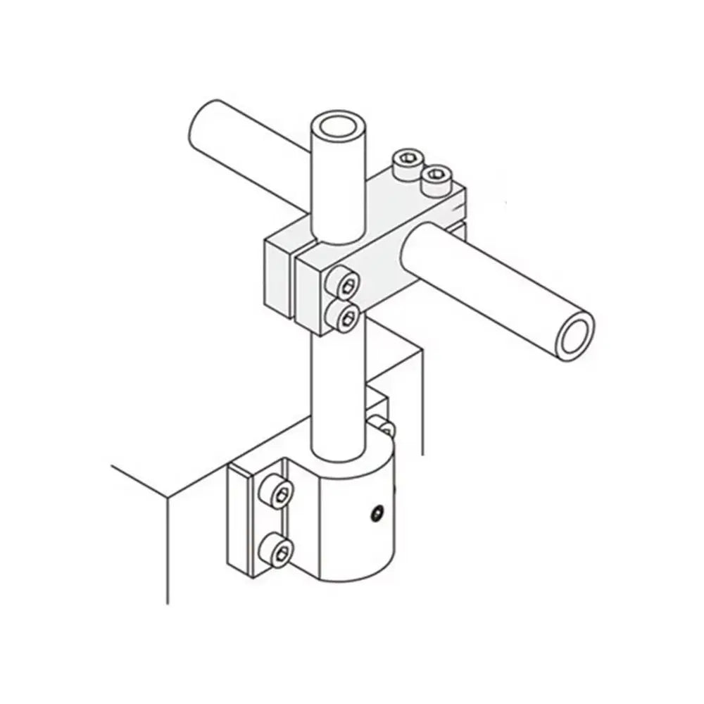 Aluminum Alloy Cross Clamp Optical Axis Pipe Fixing Bracket