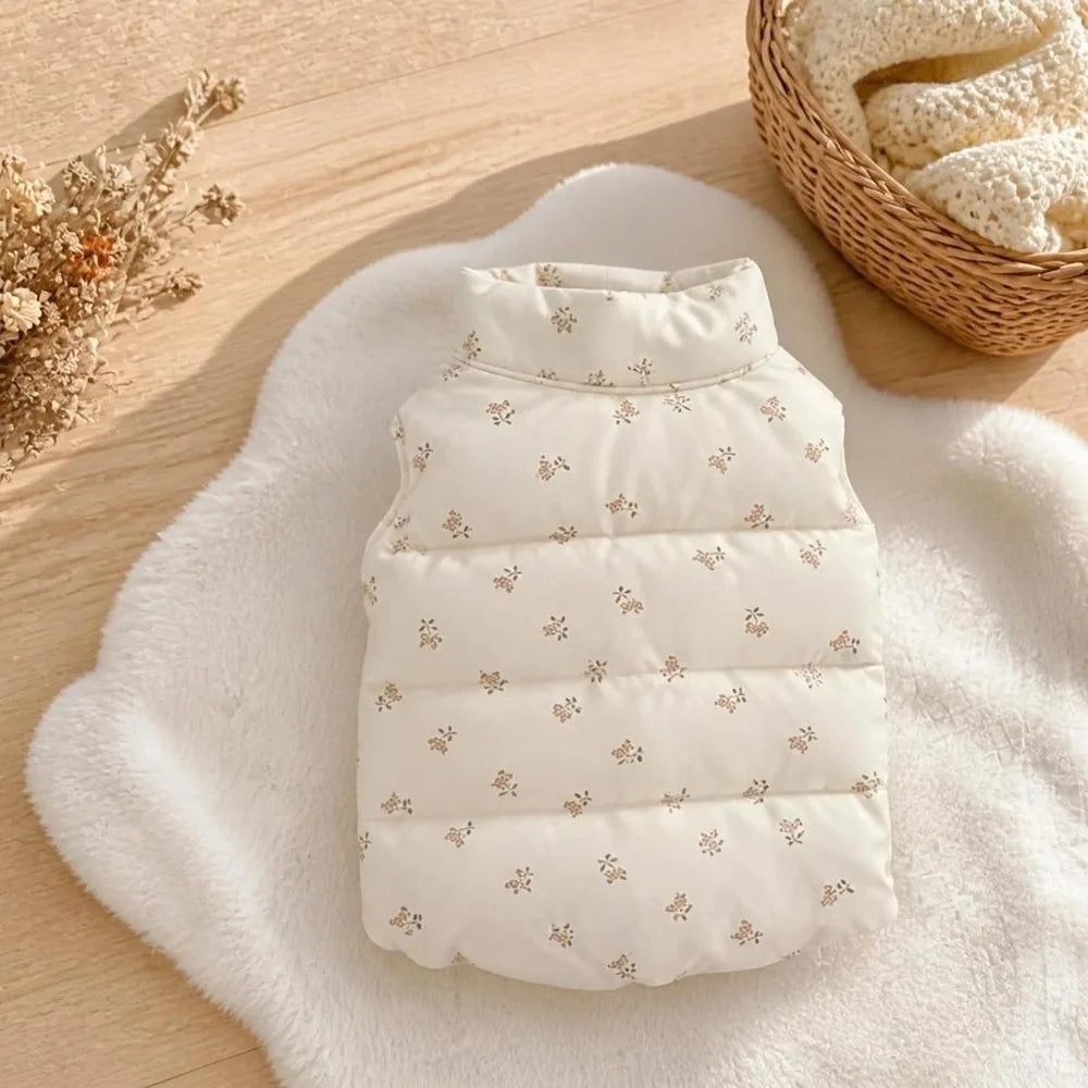 Padded Windproof Dog Vest Coat – Winter Jacket for Puppies