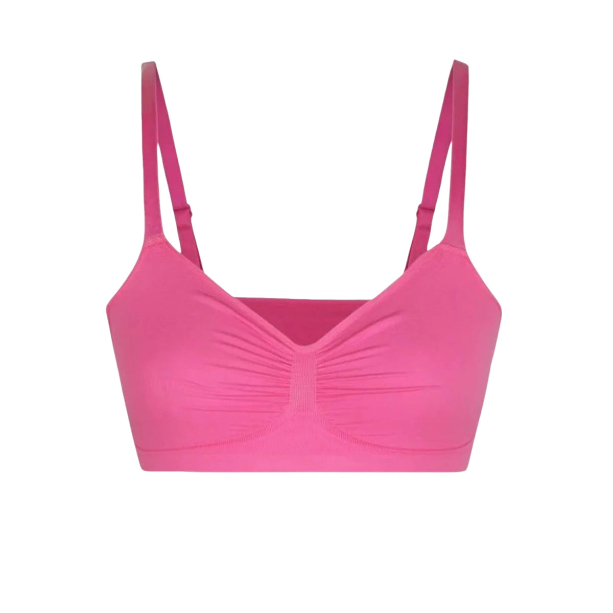 Women's Seamless Wireless Push Up Bra with Adjustable Straps