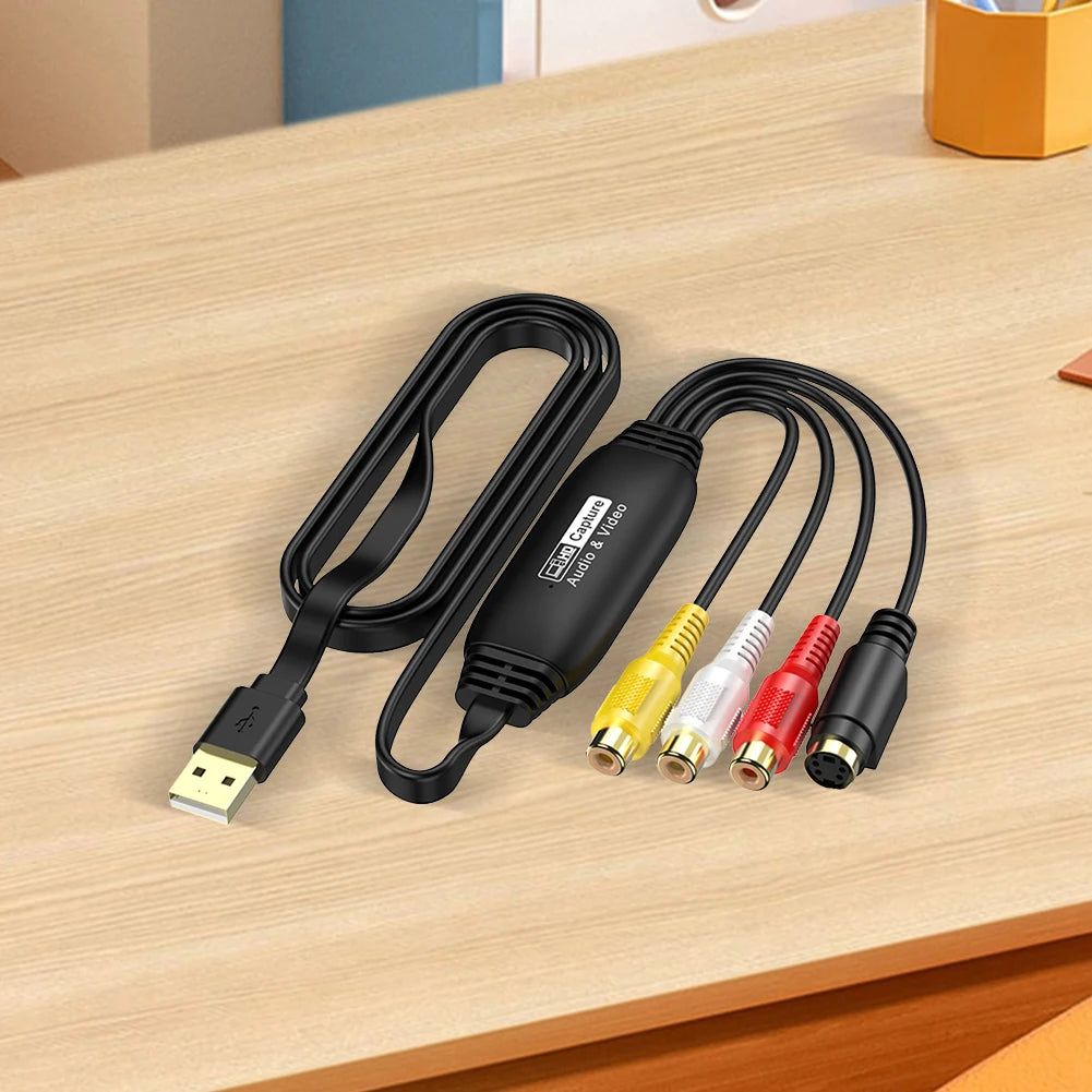 USB Video Capture Card – RCA to USB Converter VHS DVD VCR