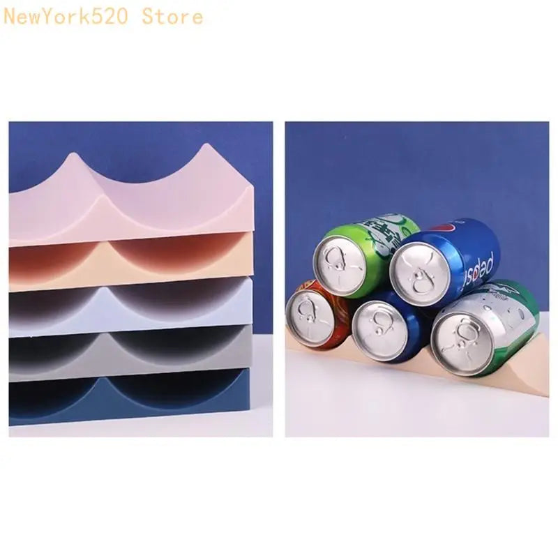 Stackable Plastic Wine & Bottle Rack Fridge Organizer