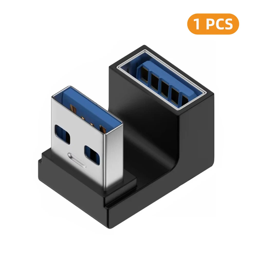 USB-A Female to Male Adapter 90°/180° Angled 10Gbps Converter