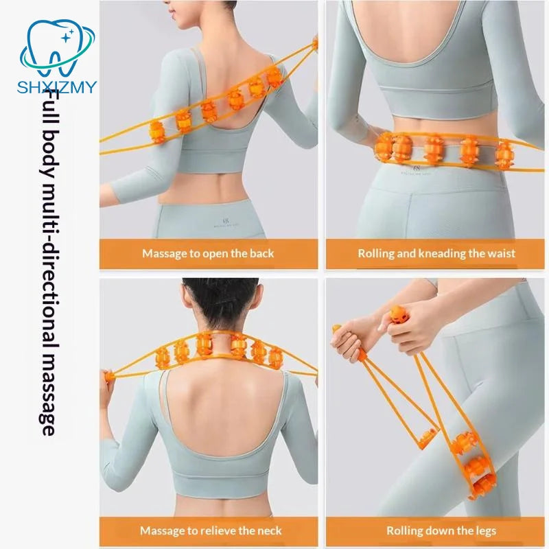 Multi-Function Massage Roller Strap – Back, Neck & Shoulder