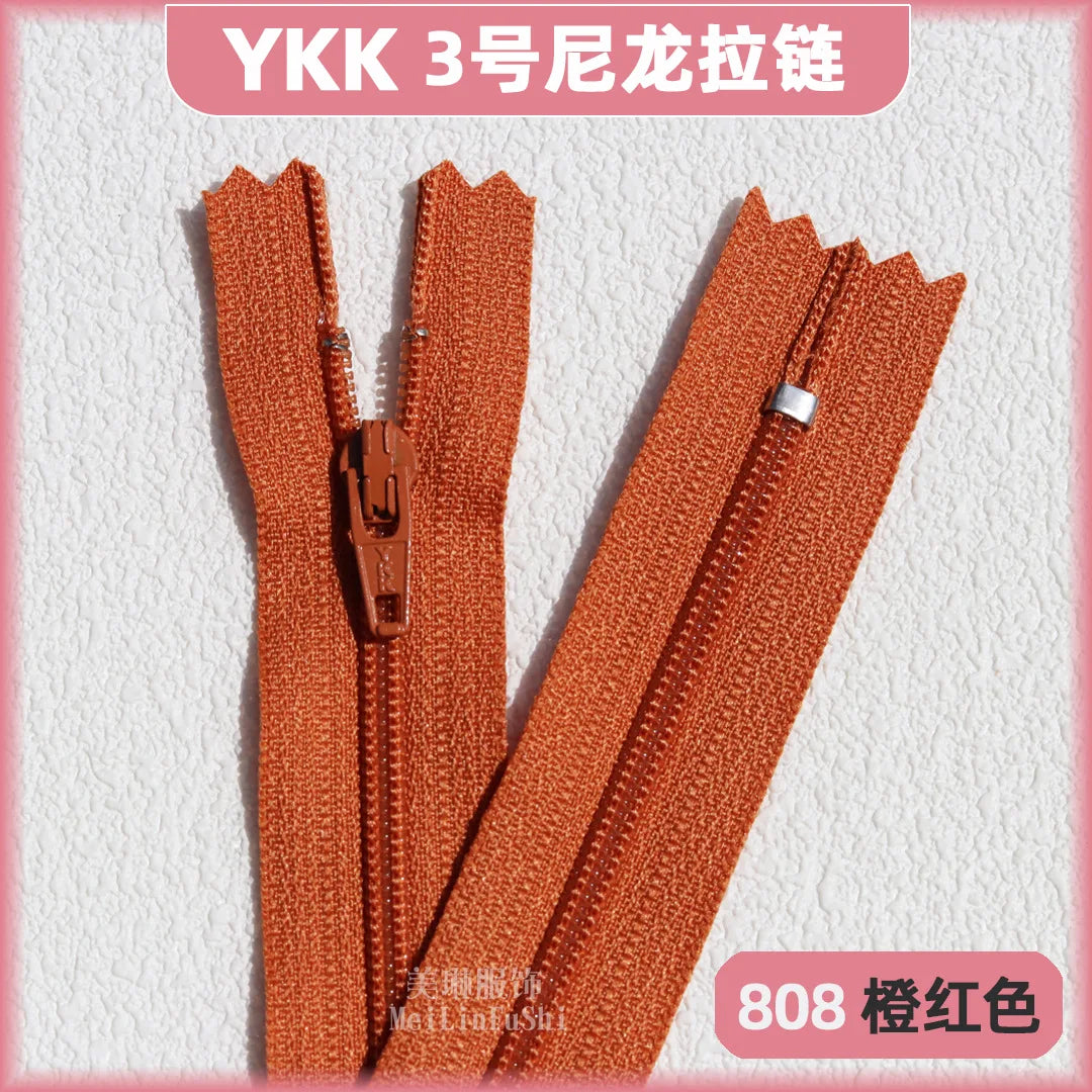 YKK3 Nylon Invisible Zippers 18cm – 30/50/100 Pack