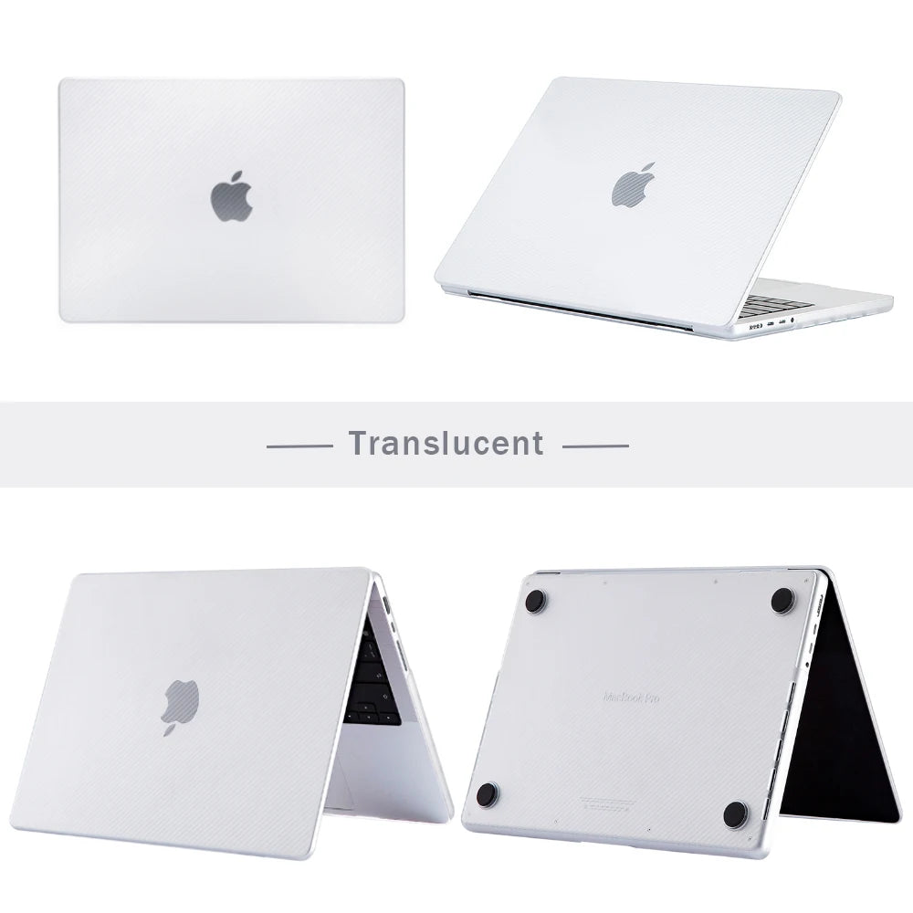 EGYAL Carbon Fiber MacBook Air 13 M1 & Pro 13/14 Case Cover