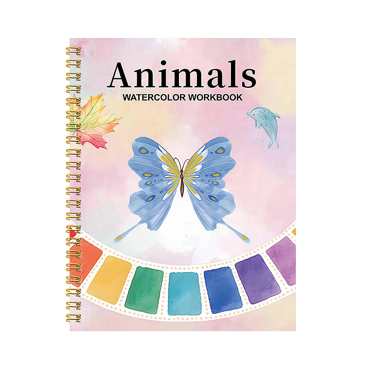 Watercolor Coloring Book for Beginners & Adults Practice Pad