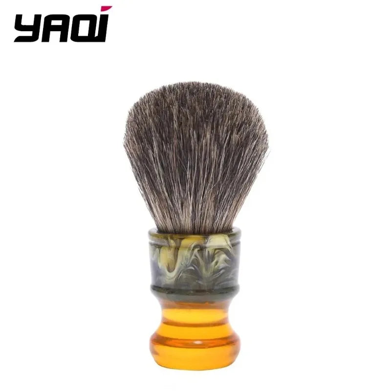 YAQI 22mm Pure Badger Hair Wet Shaving Brush – Resin Handle