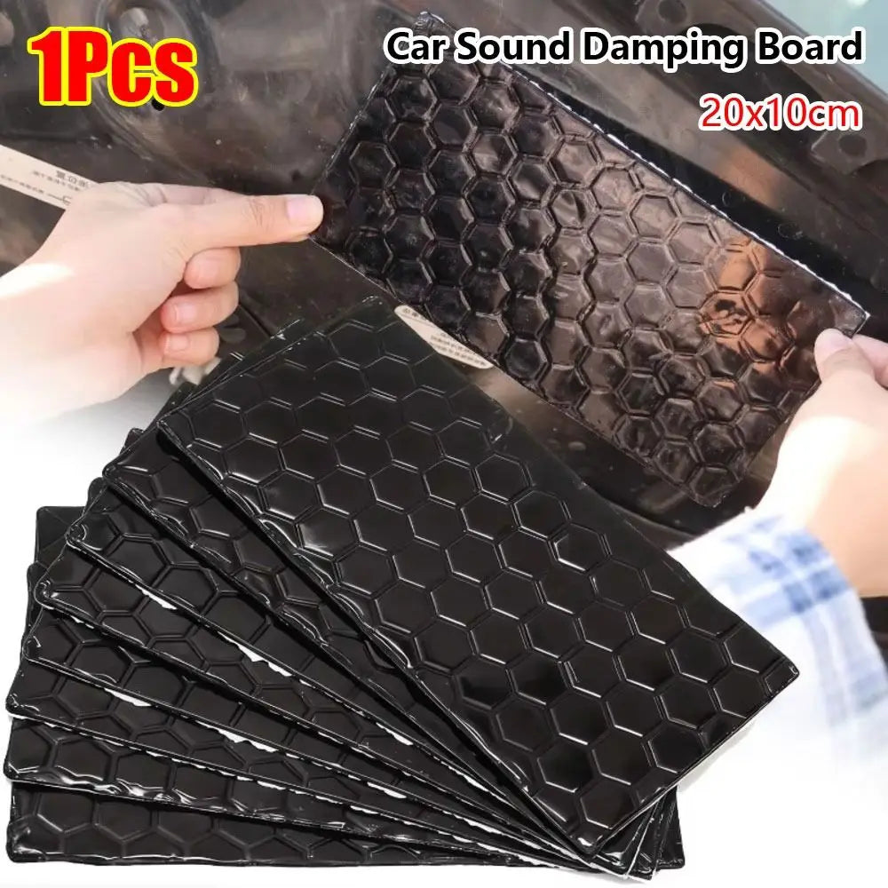 Butyl Rubber Car Sound Deadener Mat 20x10cm Aluminum Foil