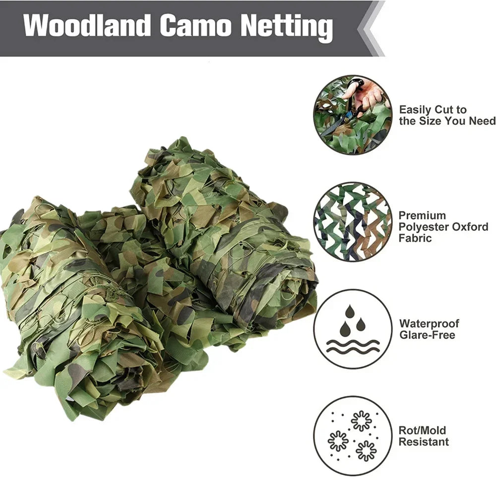 Woodland Camouflage Net – Hunting, Garden & Outdoor Shade