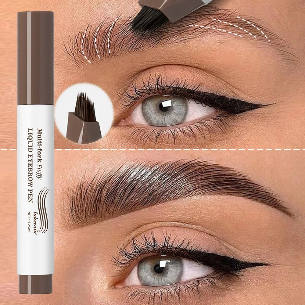 4D Multi-Fork Liquid Eyebrow Pen – Waterproof & Long-Lasting