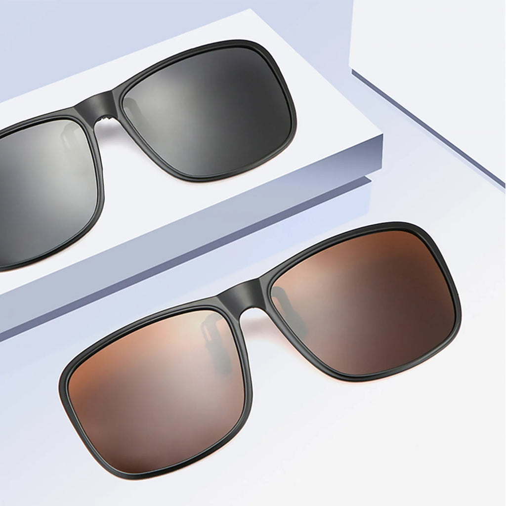 Polarized Clip-On Sunglasses UV400 – Large Frame, 8g Lightweight