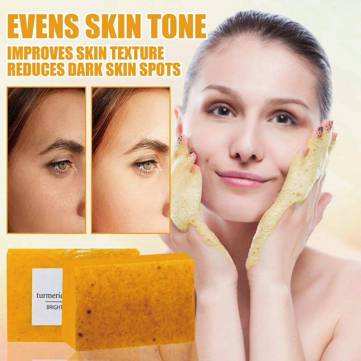 Lemon Turmeric Kojic Acid Soap – Brightening Body & Face Bar
