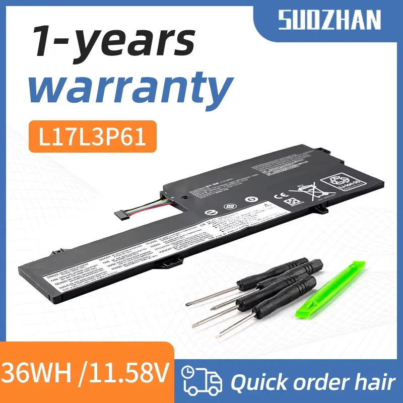SUOZHAN L17L3P61 11.58V 36Wh Battery for Lenovo IdeaPad Yoga