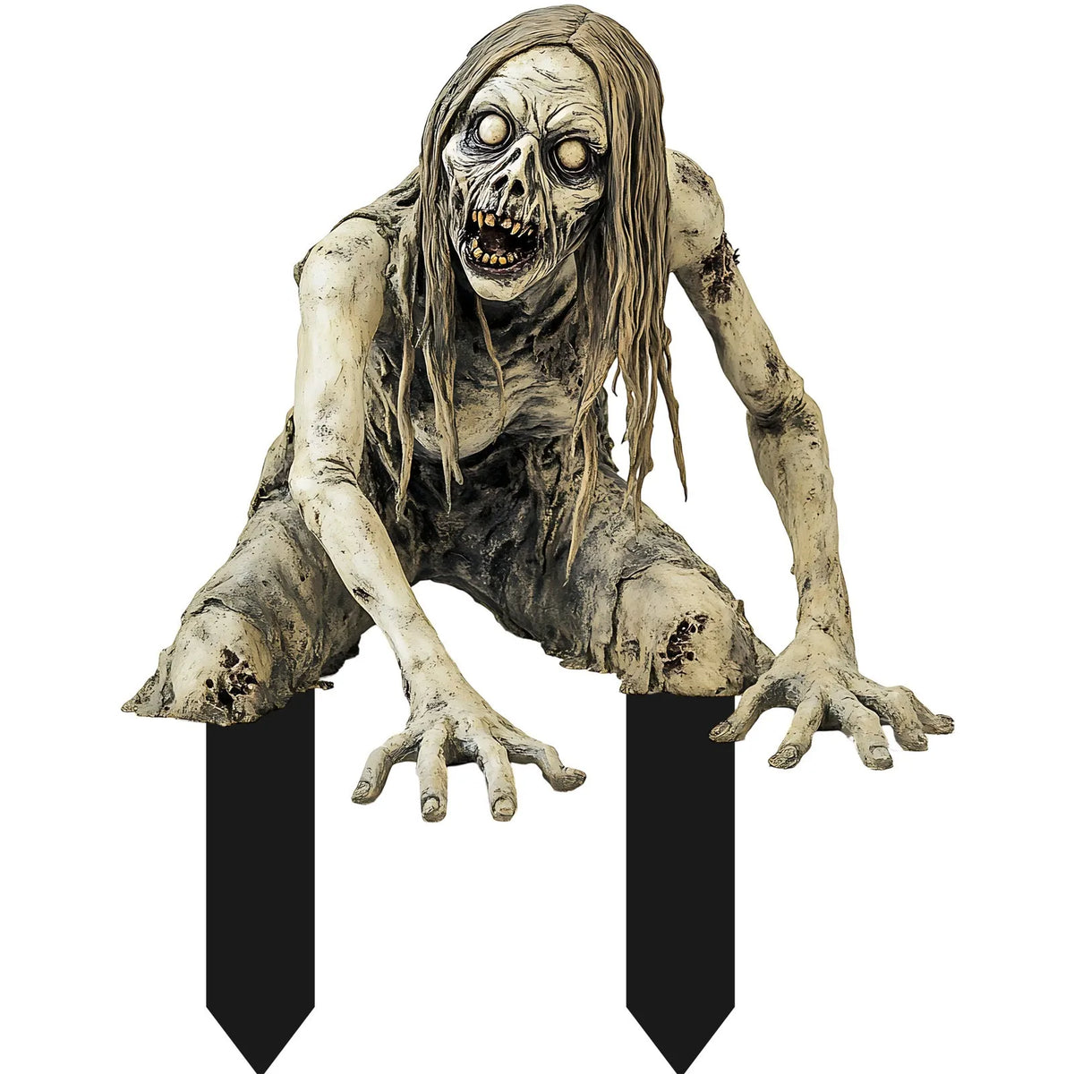 Zombie Skull Stake Halloween Yard Decoration Horror Prop
