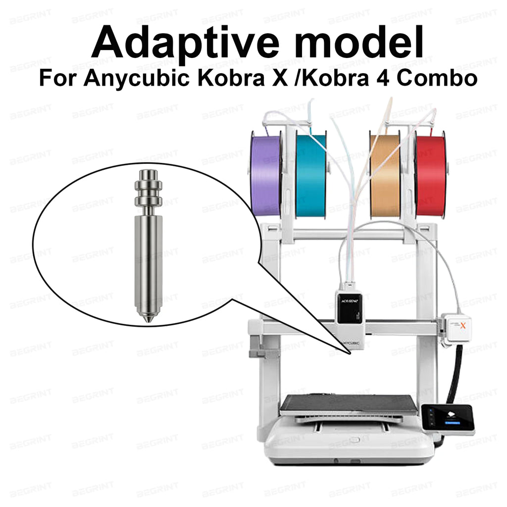 Bimetallic Hardened Steel Nozzle – Anycubic Kobra X & Kobra 4