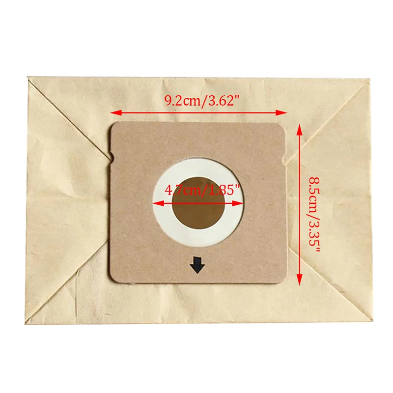 5-Pack Universal Vacuum Cleaner Replacement Paper Dust Bags