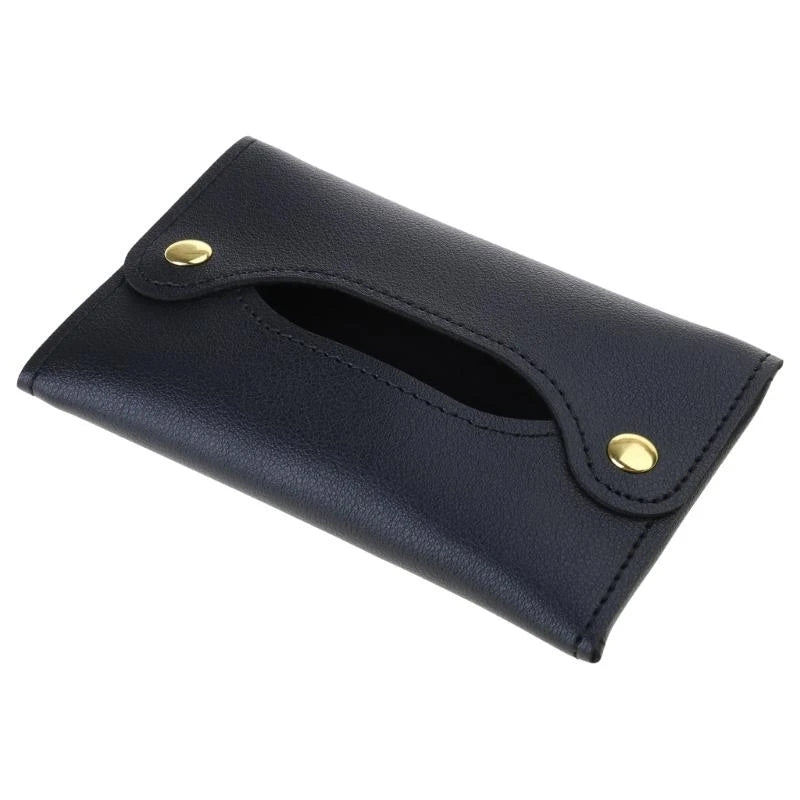 PU Leather Tissue Holder – Travel-Friendly Modern Case