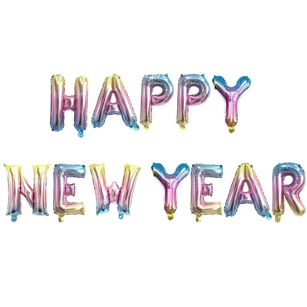Happy New Year 2027 Foil Balloon Set – Party Decorations