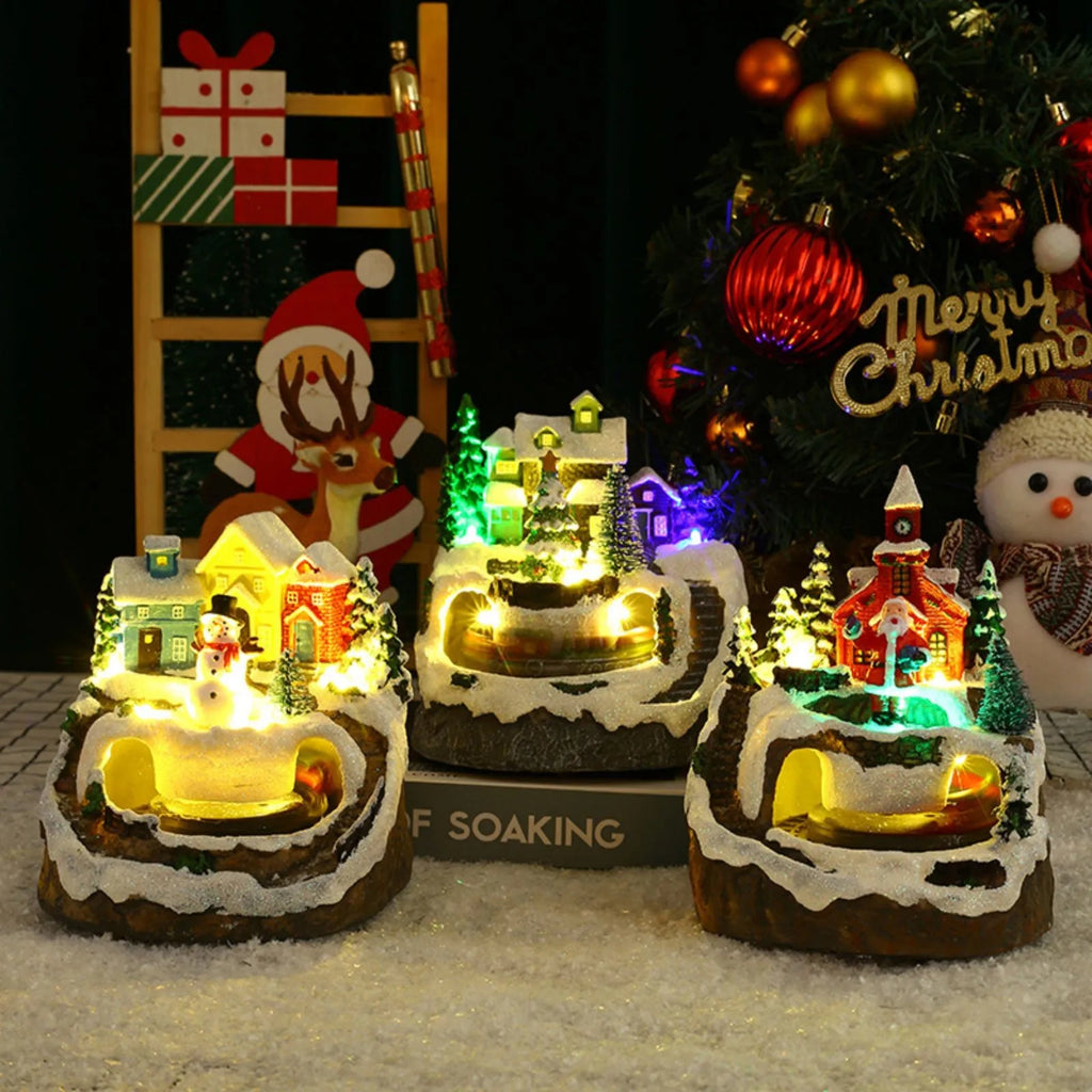 Christmas Electric Musical Set – Rotating Train & Dancing Deer