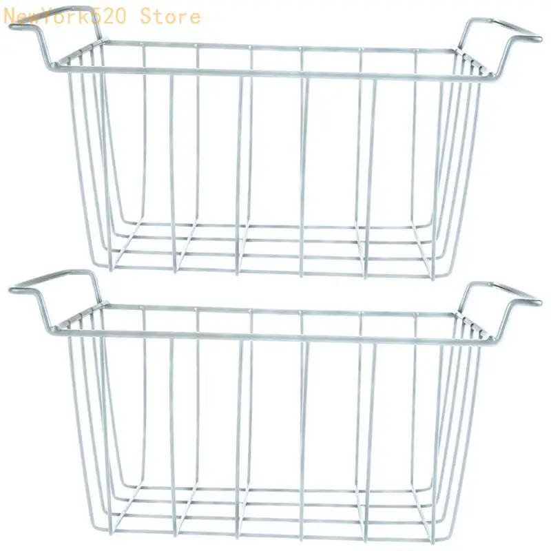 2-Pack Wire Freezer Baskets – Stackable Freezer Organizers