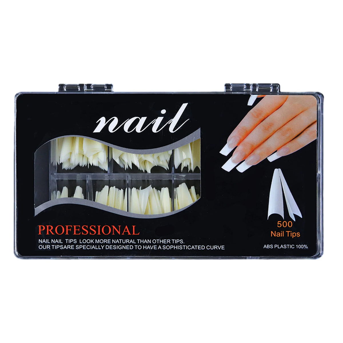 French Fake Nails Long Tips 400-500pc – Eelhoe Press-On Set