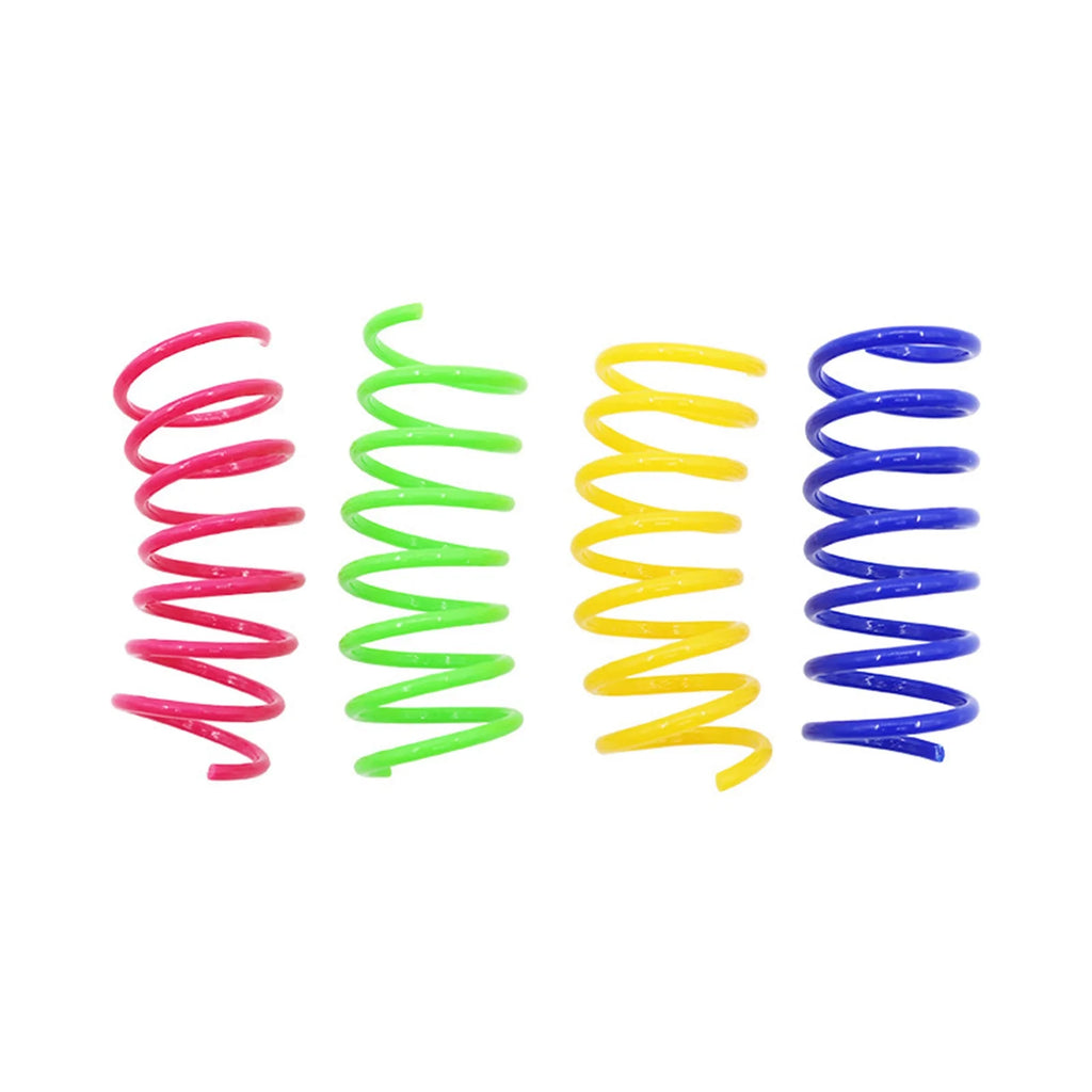 4-Pack Colorful Spring Cat Toys – Interactive Coils for Kittens