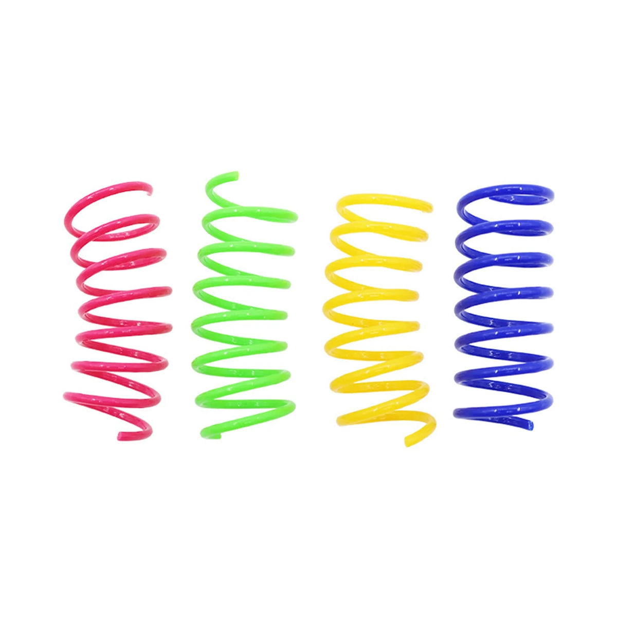 4-Pack Colorful Spring Cat Toys – Interactive Coils for Kittens