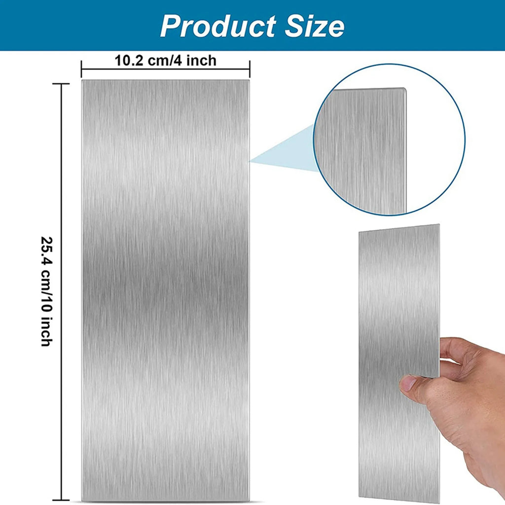 10-Inch Stainless Steel Cake Scraper & Decorating Comb – 2 Pc