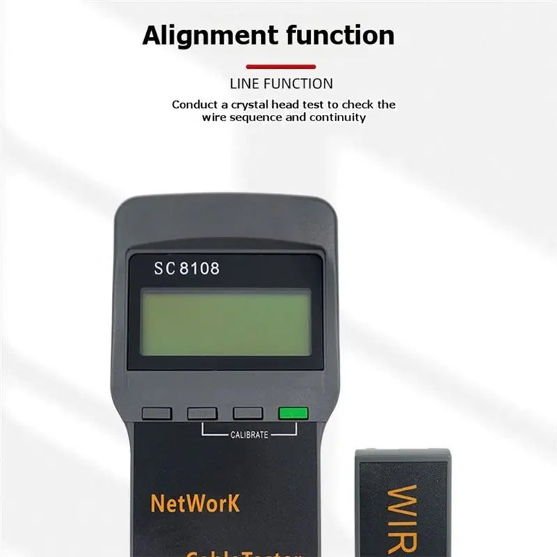 SC8108 LAN & Phone Cable Tester LCD – RJ45 Network Checker