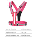 LED Reflective Running Vest USB Rechargeable High Visibility