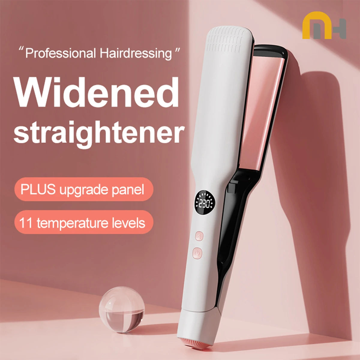 Minhuang Wide Plate Hair Straightener – Oil Coating 60W PTC
