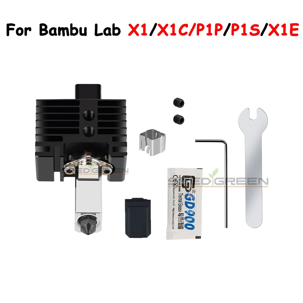 Sprouture Lab Hardened Brass Hotend Nozzle for Bambu Lab P1P P1S X1