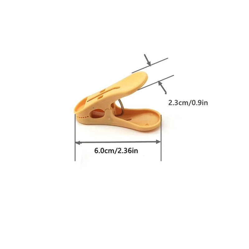 10-Pack Windproof Clothespins – Strong Plastic Drying Clips