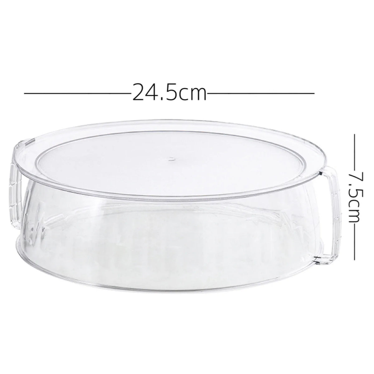Clear Microwave Splatter Cover with Handle | PC Lid Guard