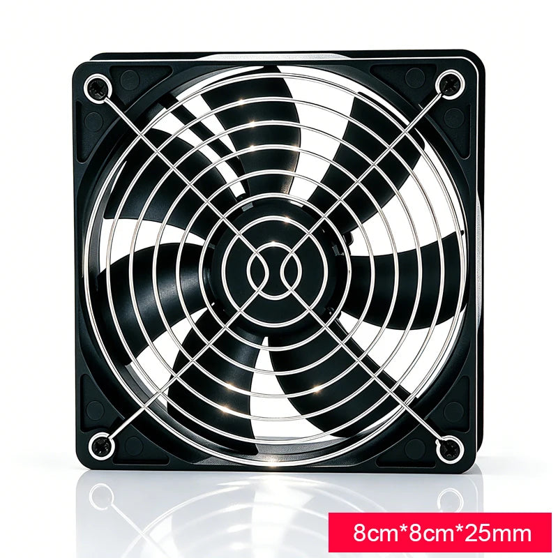USB 5V Silent Cooling Fan 80mm & 120mm – Router TV Box PC
