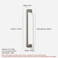 Zinc Alloy Cabinet Door Handle – Brushed Nickel Drawer Knob