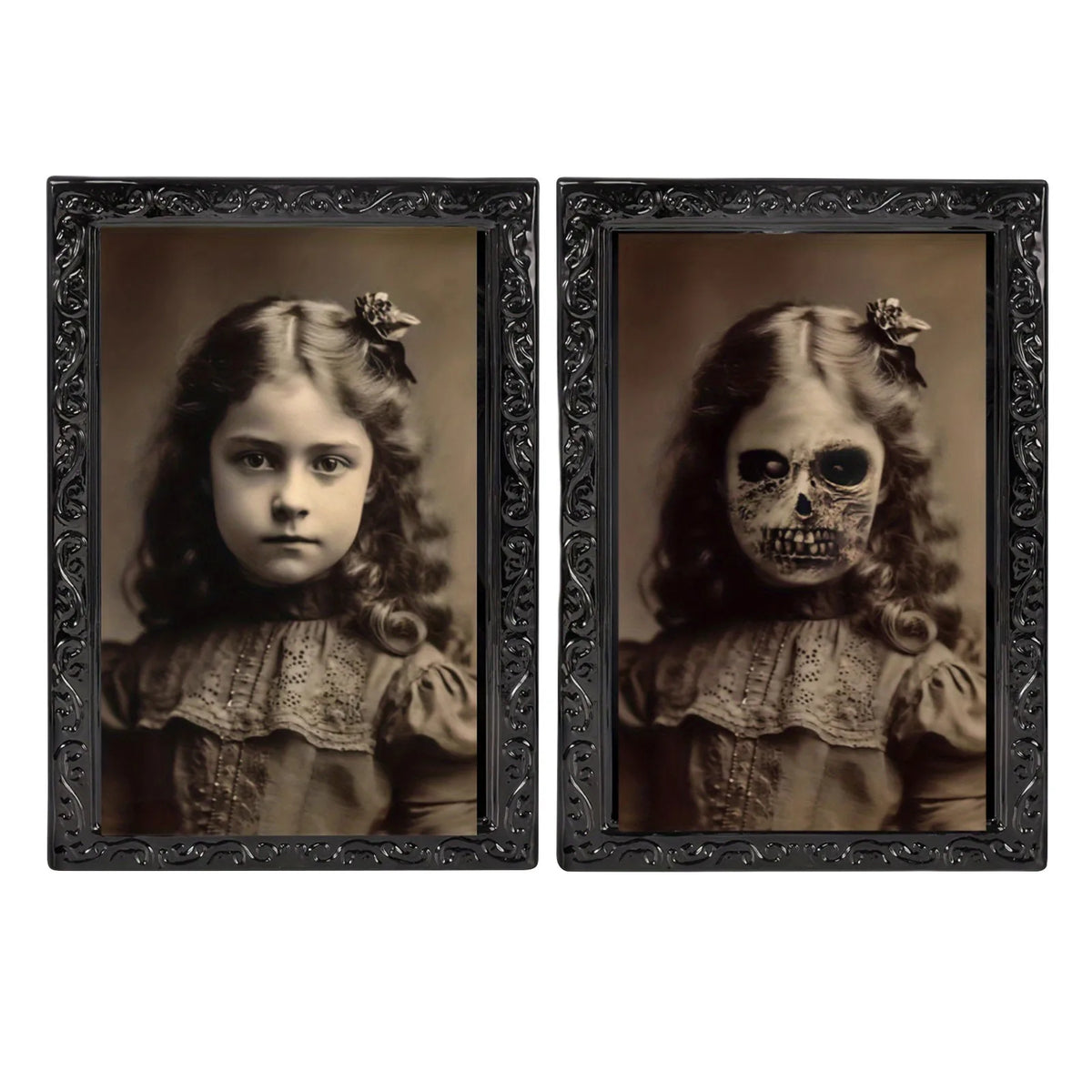 3D Face Changing Horror Portrait Frame | Halloween Decor