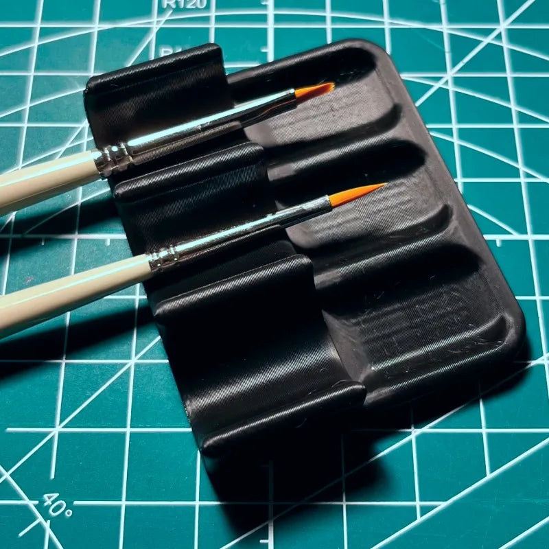 3D Printed Portable Artist Brush Holder & Organizer