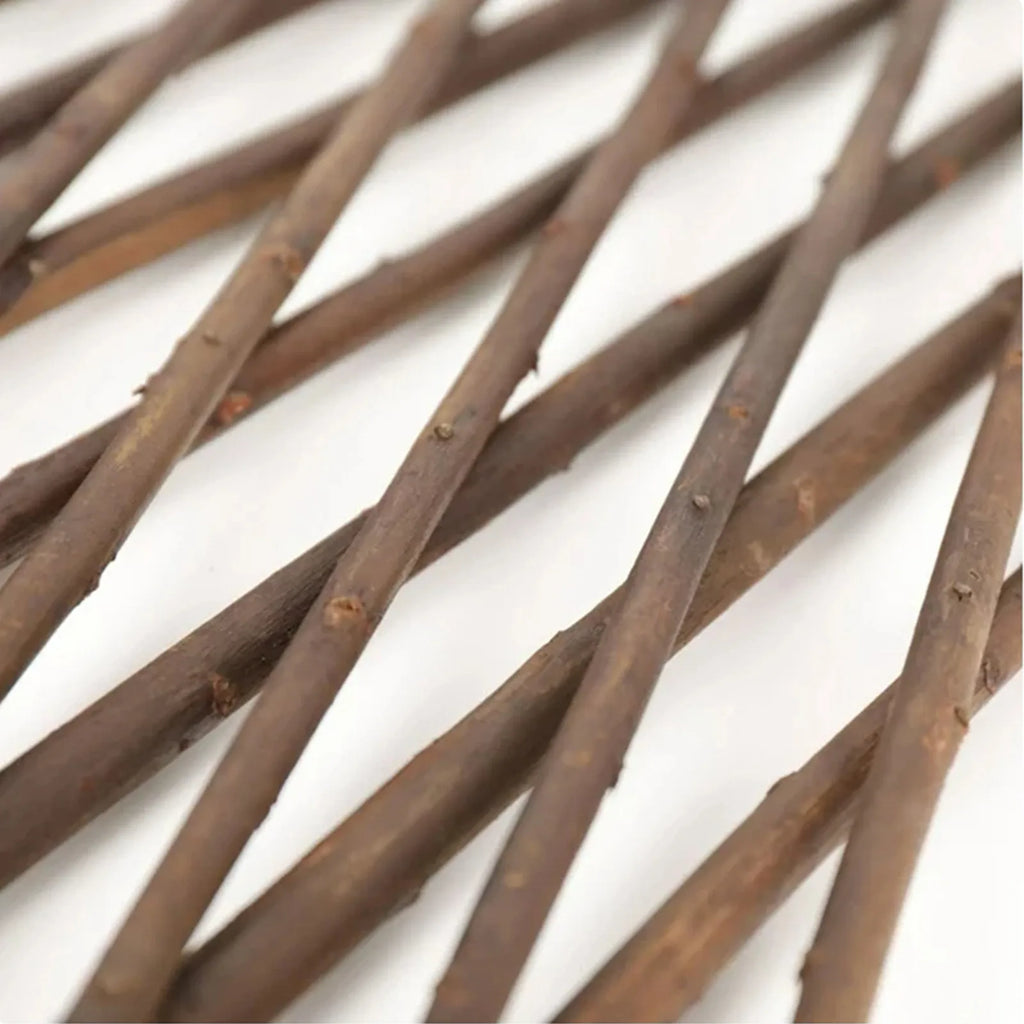 Expandable Wooden Lattice Fence Panel for Climbing Plants
