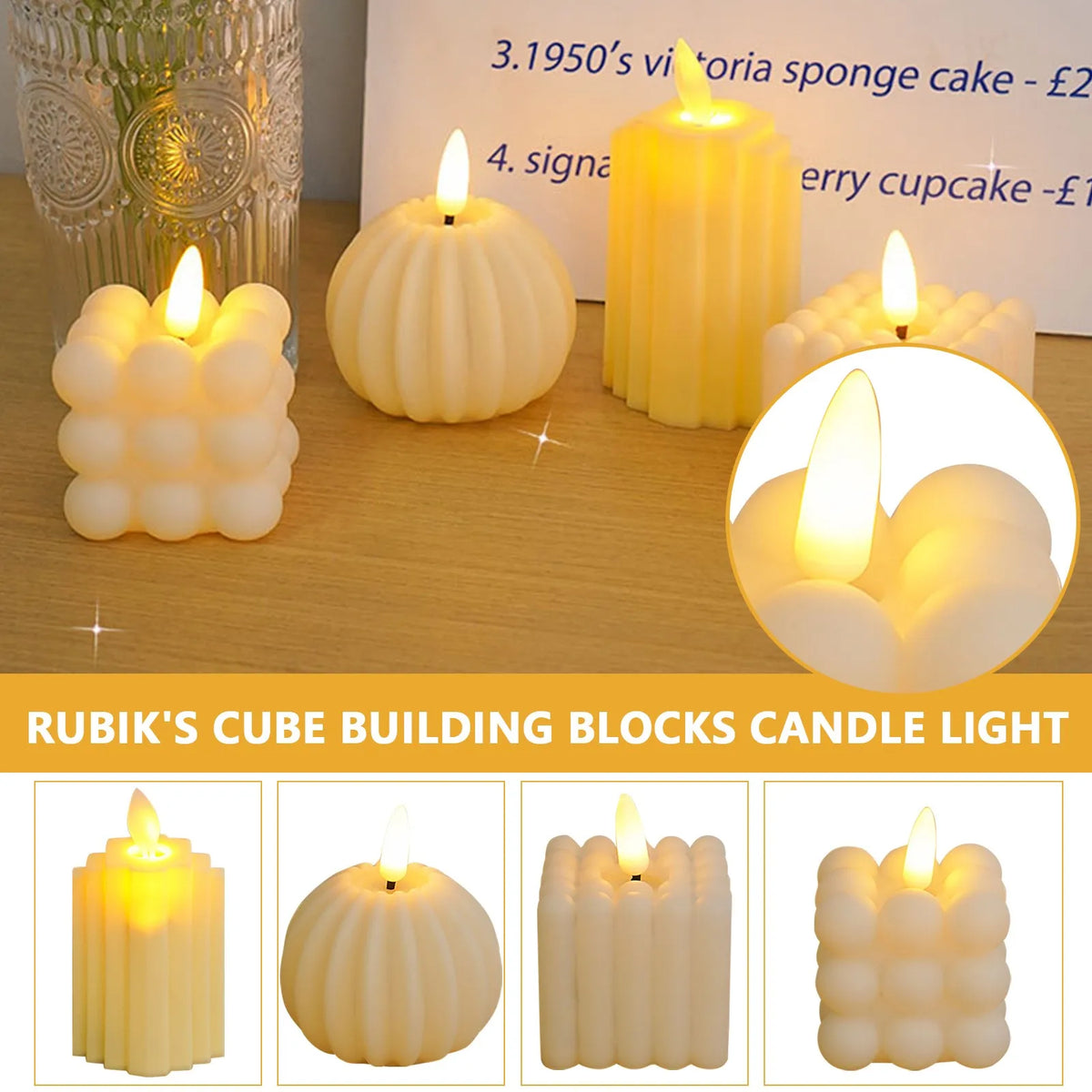 Flameless Flickering LED Candle Lights – Wedding & Home Decor
