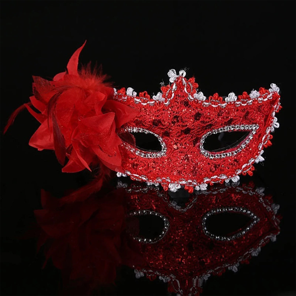 Rhinestone Masquerade Mask – Shiny Party & Photo Prop