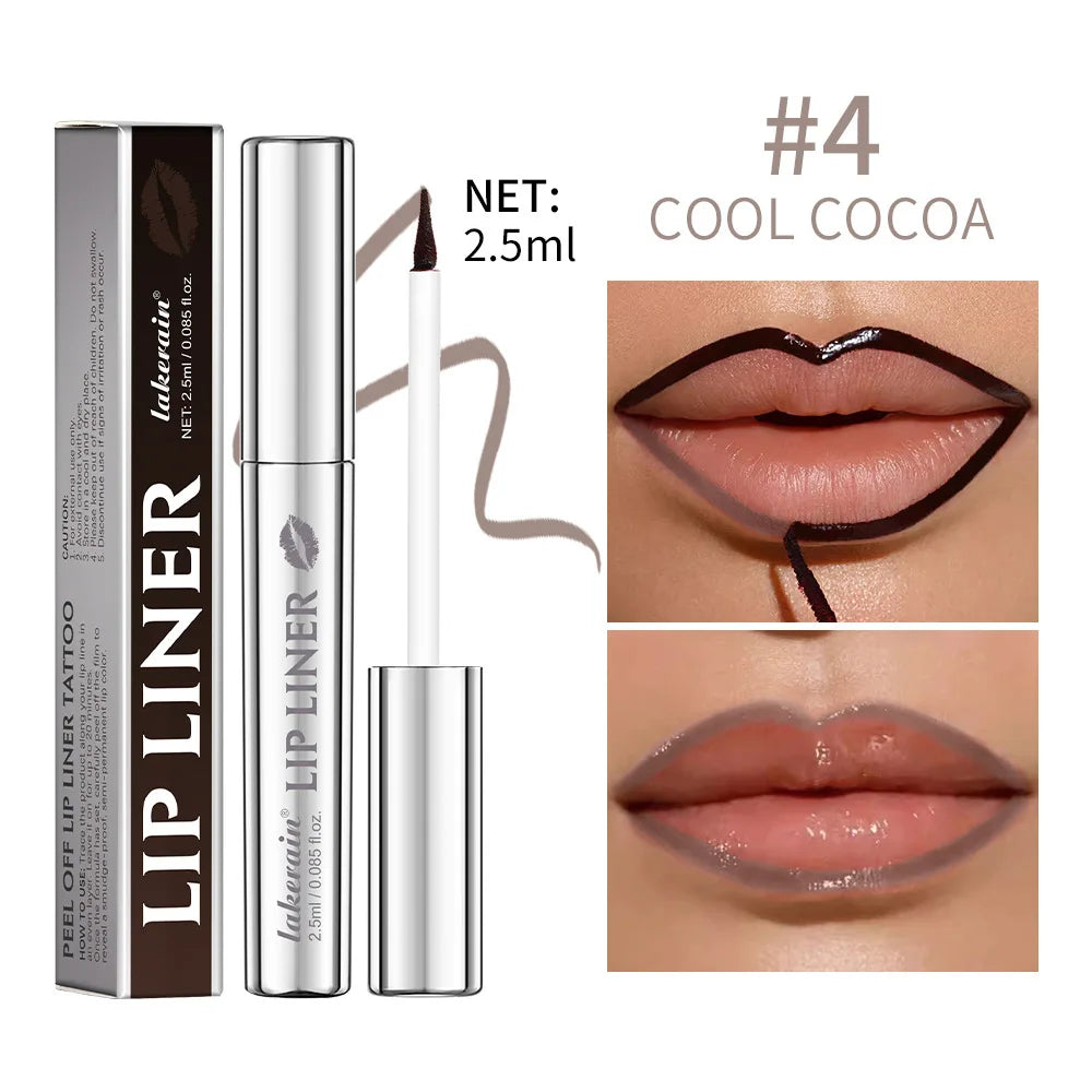 Peel-Off Lip Tint Liner – Waterproof Matte Long-Lasting Color