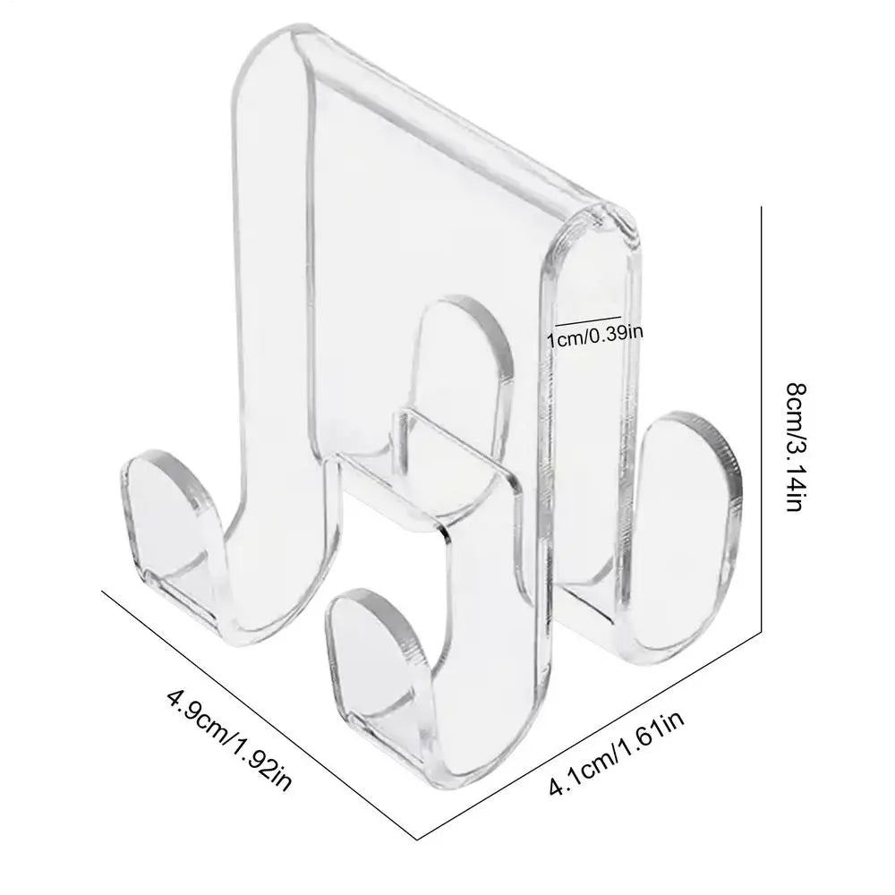 Acrylic Shower Door Hooks – Over Glass Door Towel Hooks
