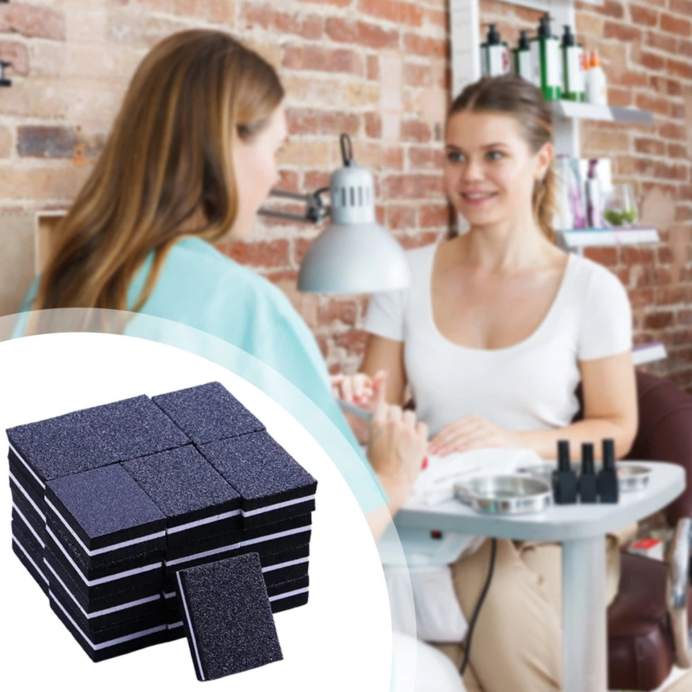 50-Pack Double Sided Nail Buffer Sponge Blocks – Manicure Kit