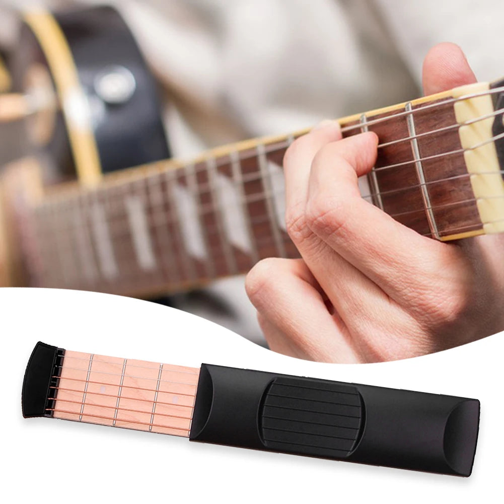 VIBE Pocket Guitar Chord Trainer – 4 & 6 Fret Practice Neck