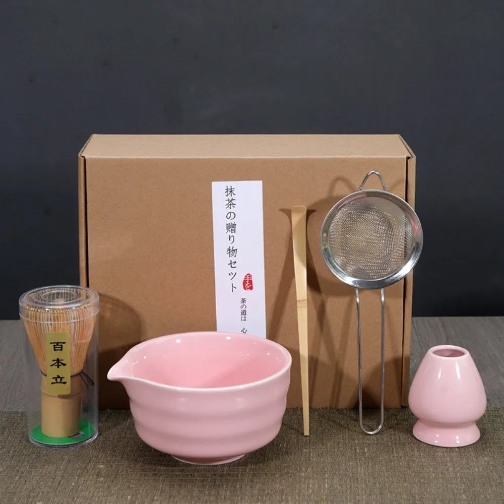 Japanese Matcha Tea Set – Bamboo Whisk, Bowl & Scoop