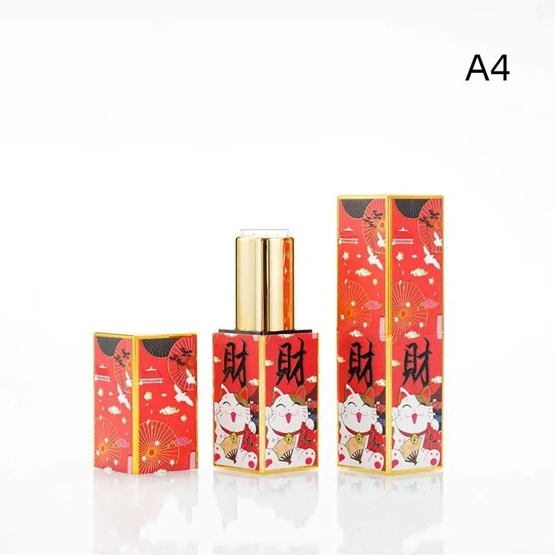 Refillable 12.1mm Lipstick Tube | Embossed 3D Print Design