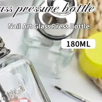 Refillable Glass Pump Dispenser Bottle – Nail Art & Makeup