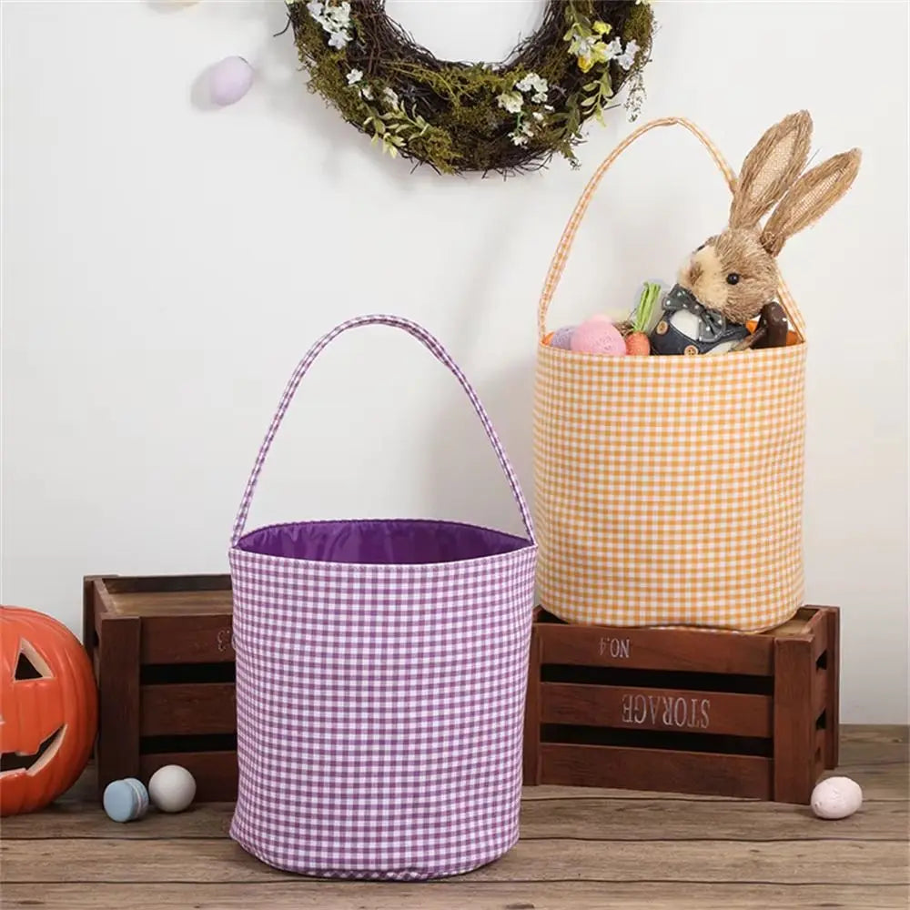 Large Halloween Trick or Treat Candy Basket Tote Bag