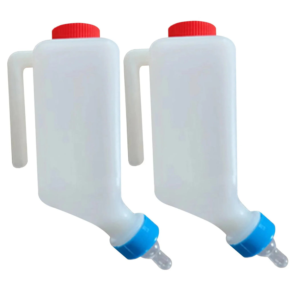 800ml Hanging Lamb Feeding Bottle with Scale & Soft Nipple – 2 Pack